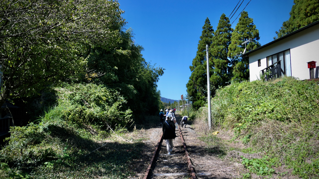 南阿蘇鉄道でレールウォーク