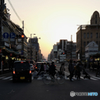 Cross point : Shijo Dori, Kyoto evening