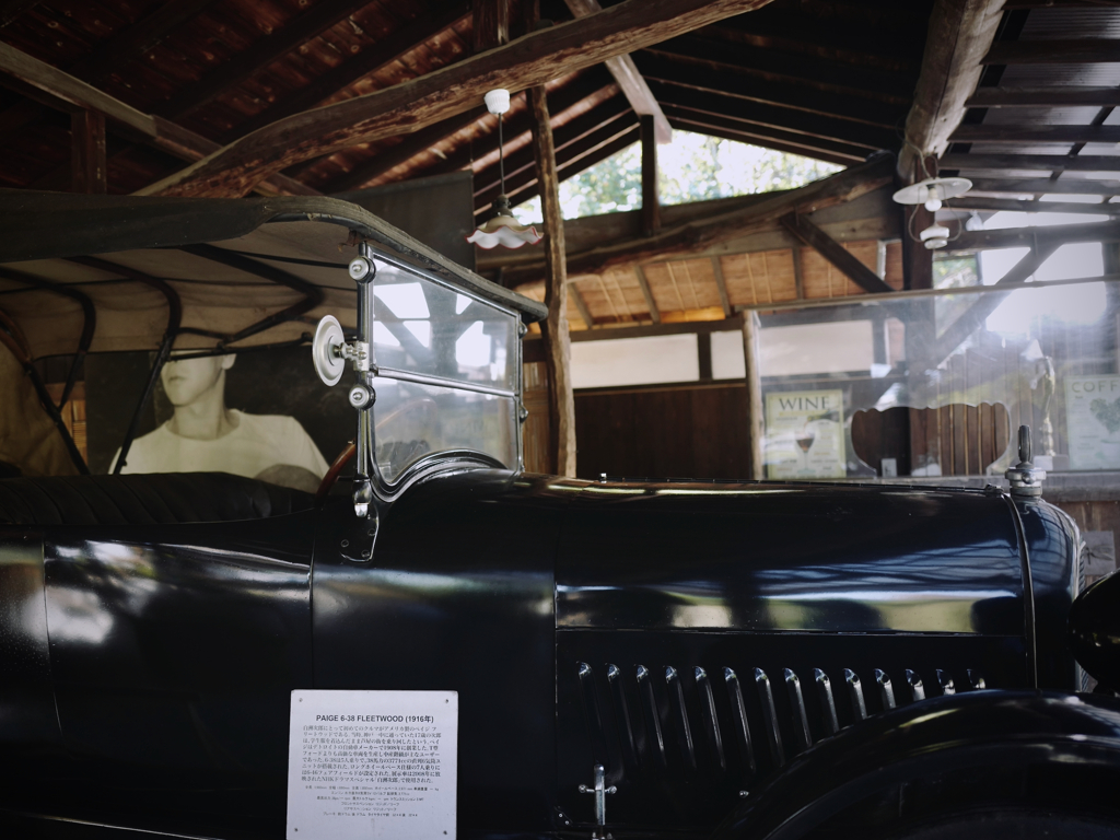 Scenery with Vintage Car