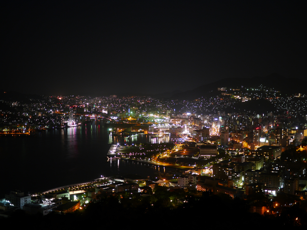Night View from Nabekanmuri-yama Koen