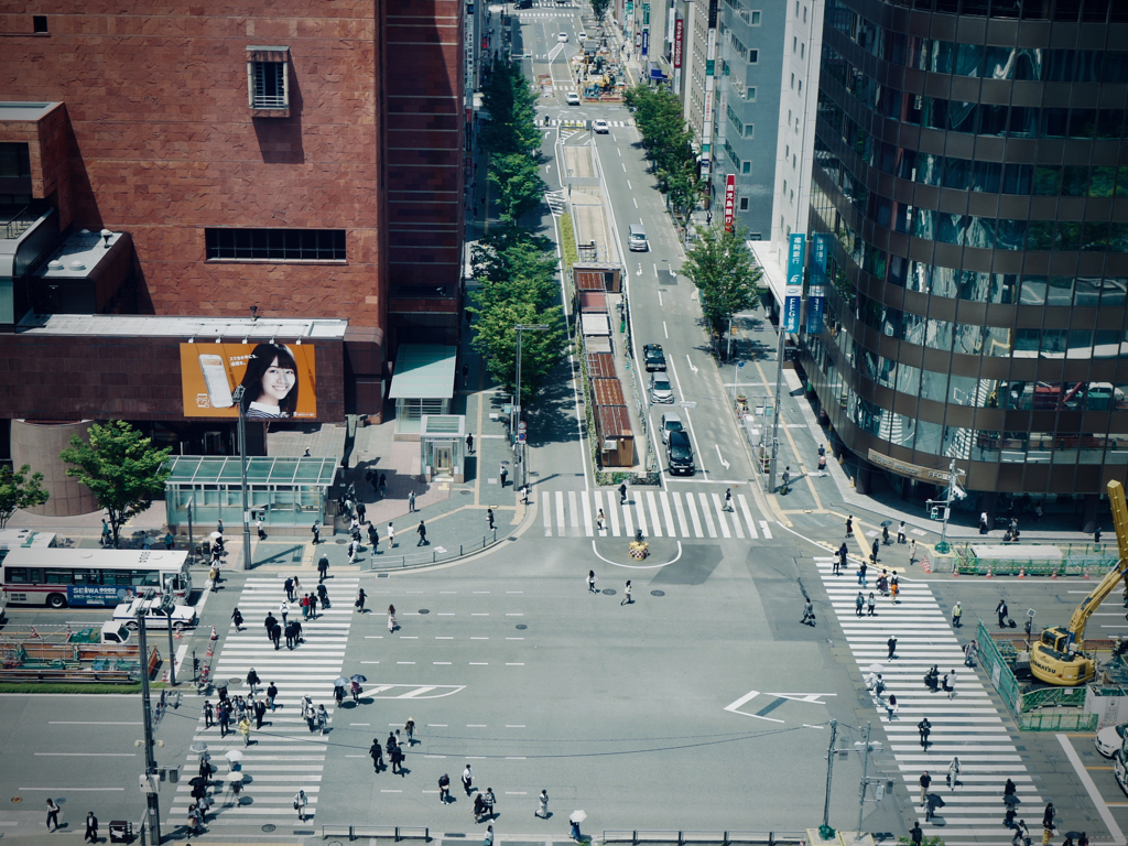 Stay Home With Leica : 博多駅前交差点