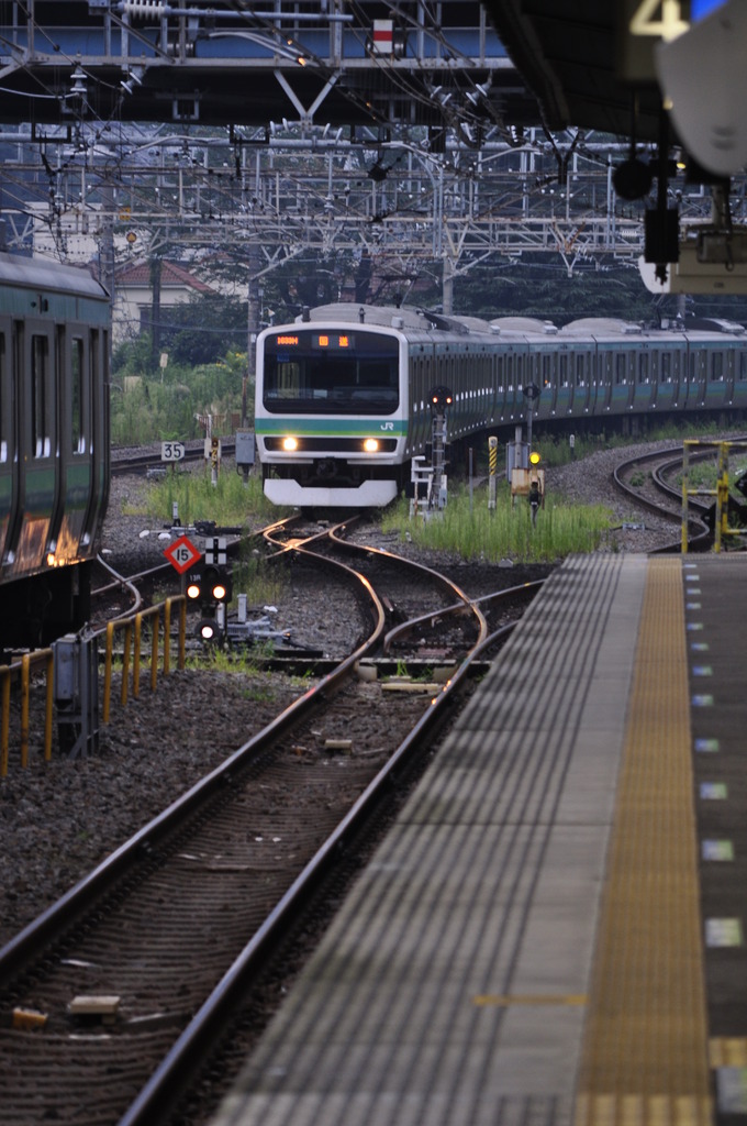 折り返し回送電車