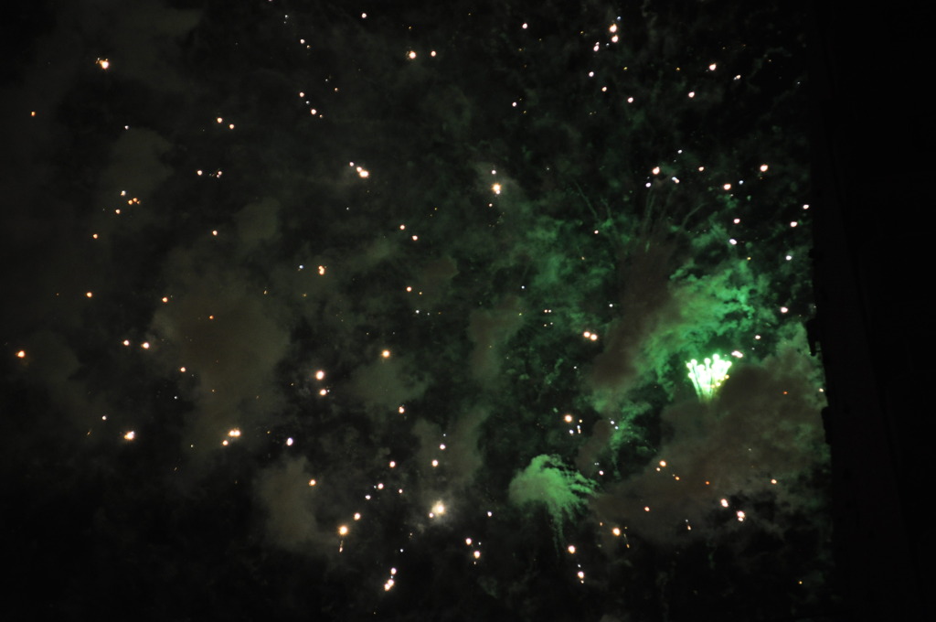 Green stars.