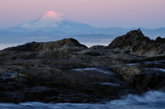 岩屋から望む富士