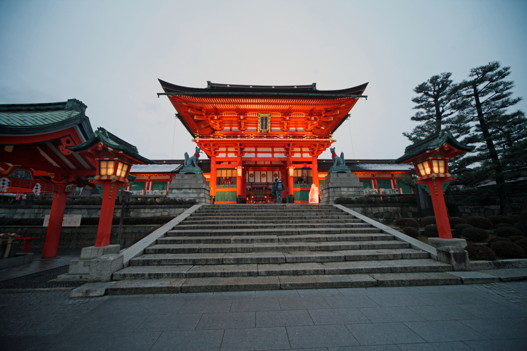 夕暮れ京都