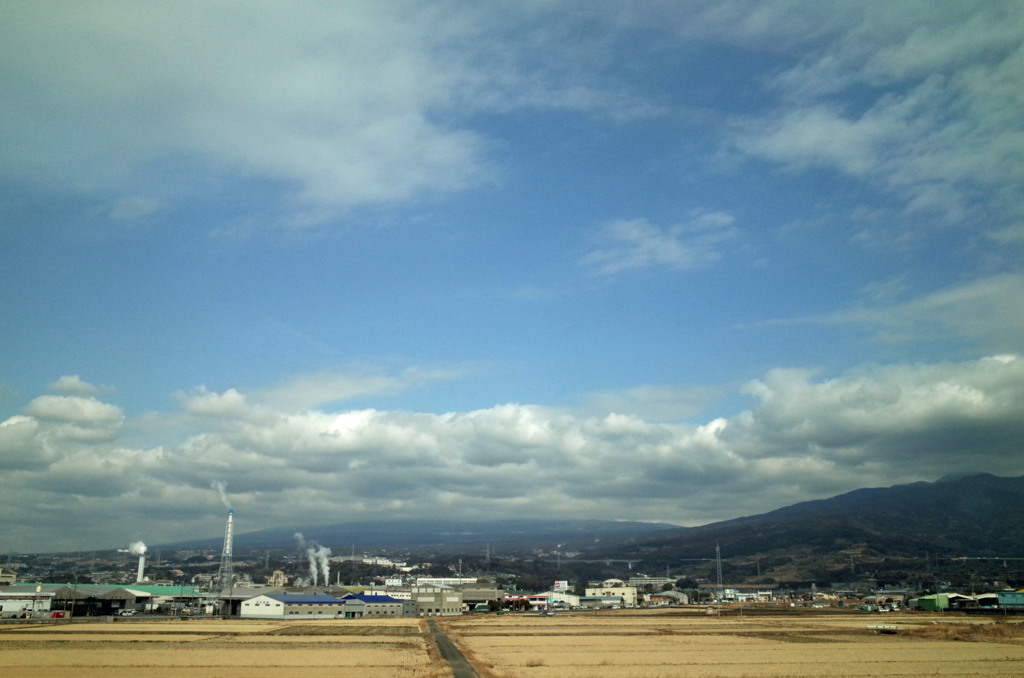 富士山に続く一本道