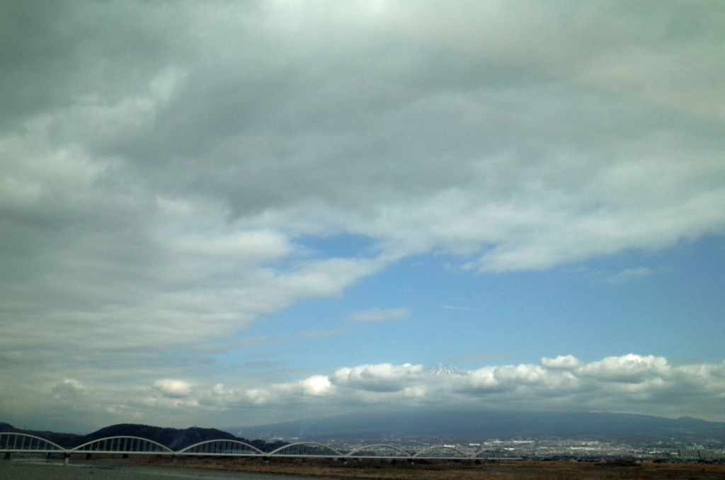 鉄橋と富士山