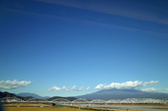 鉄橋と富士山