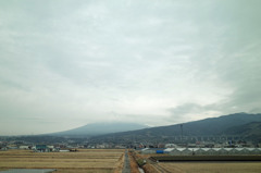 富士山に続く一本道