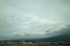 雲の向こうは富士山