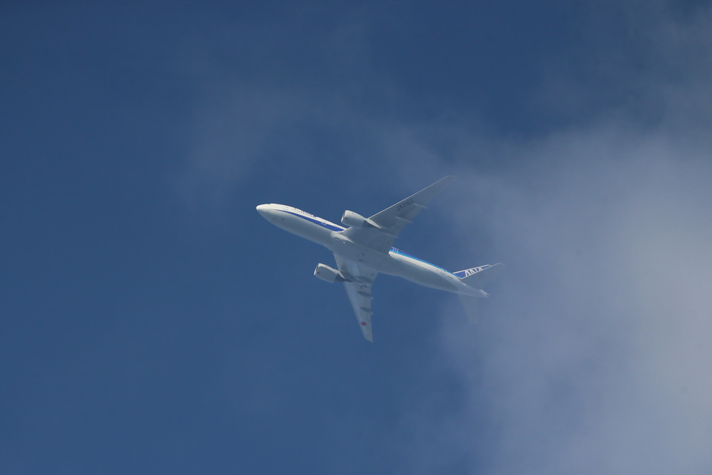 雲を切る（ちょこっと）