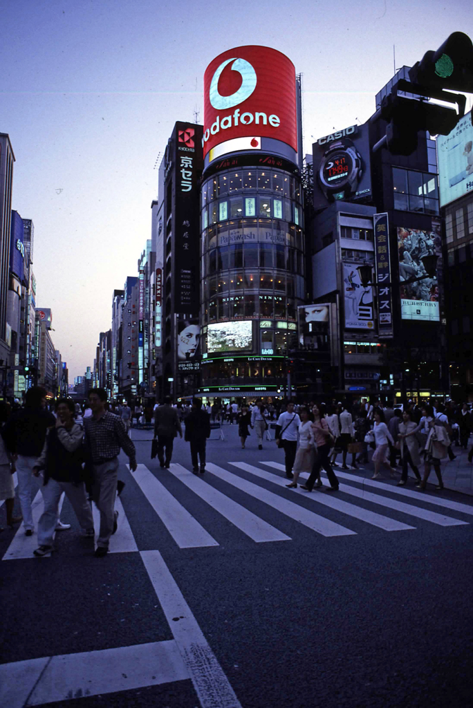 銀座の夕暮れ