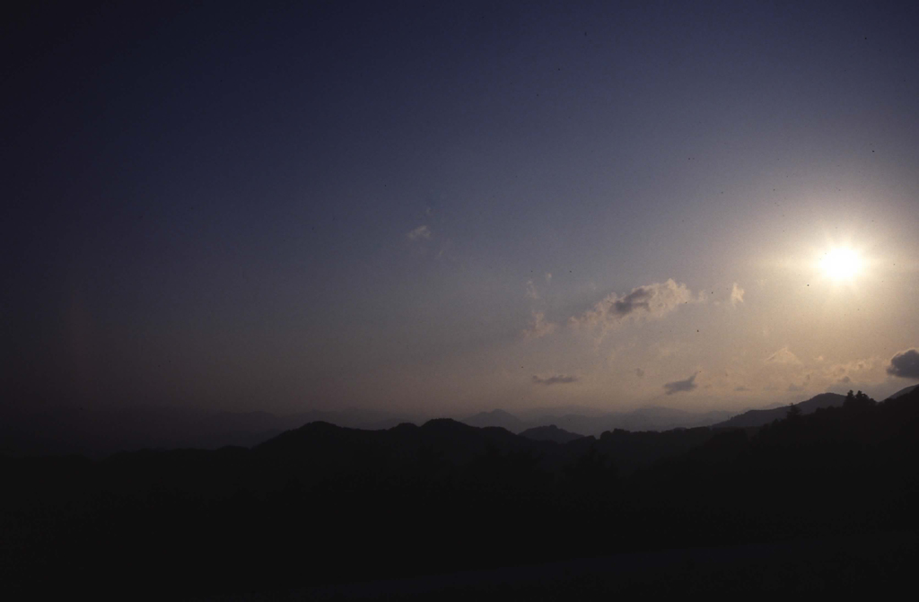 紫の空