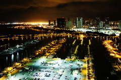 ALA WAI YACHT HARBOR, MIDNIGHT