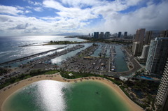 ALA WAI YACHT HARBOR, BRIGHT