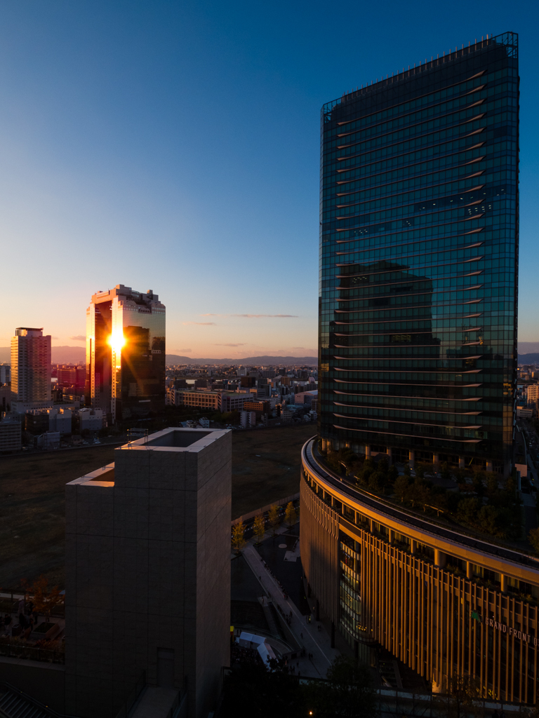 キタの夕景