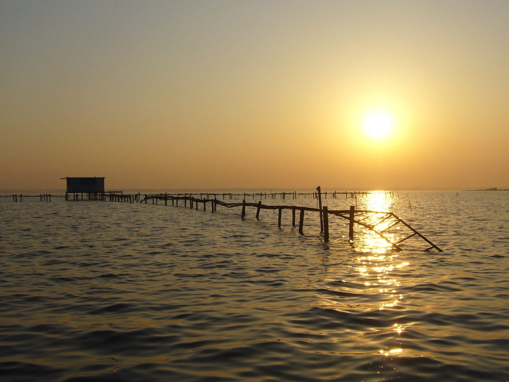 霞ヶ浦の夕景