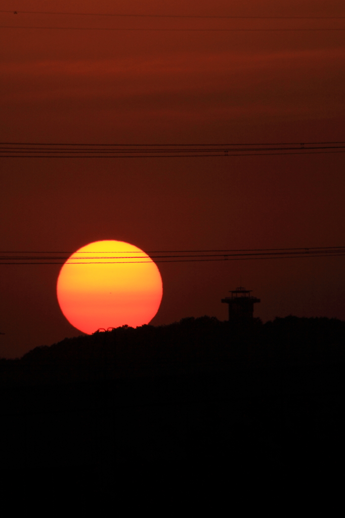 夕日