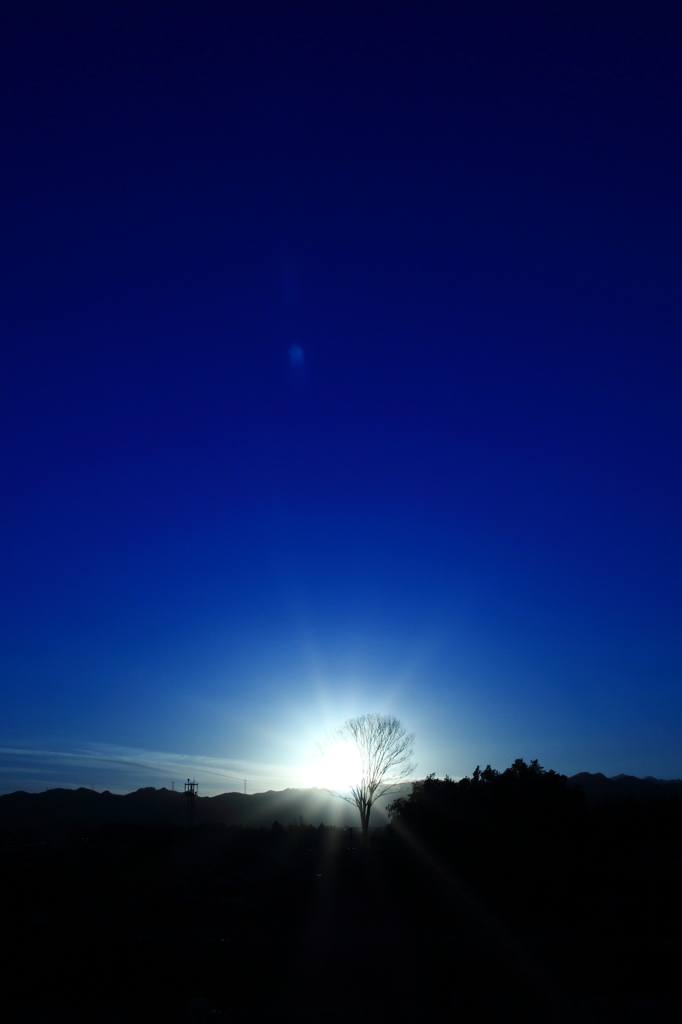 夕日