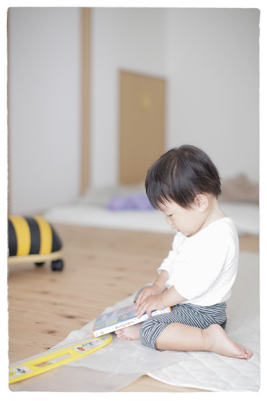 兄が寝ているすきに