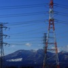 鉄塔と高原山