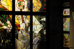 Scene of the stained glass