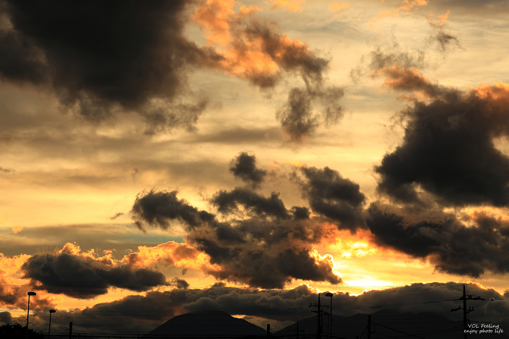 最初の夕焼け