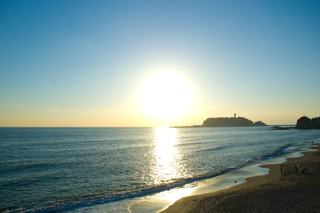 夕日