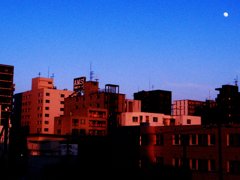 Shiny Building by Sunset