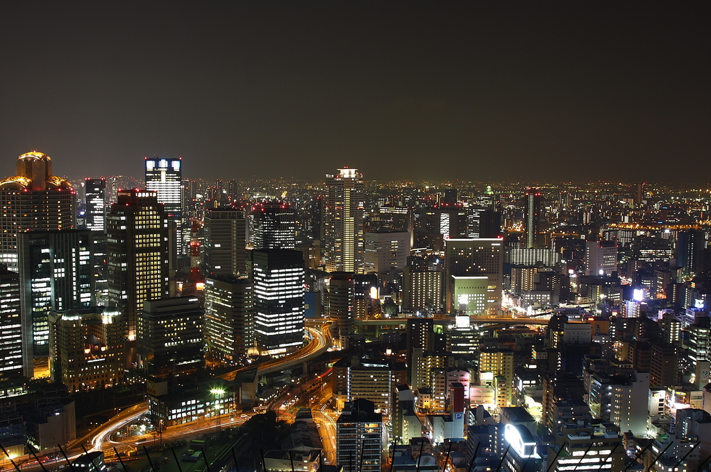 梅田スカイビルの夜景１