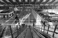 go down the escalator