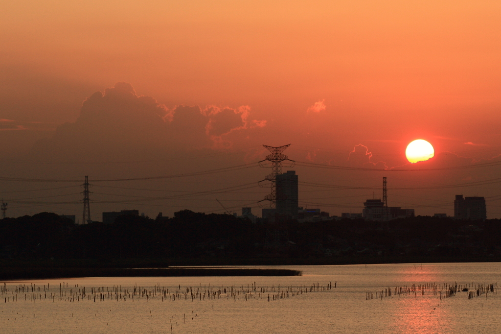 晩夏の夕景