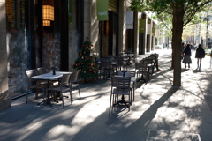 Terrace in the early afternoon