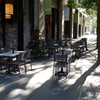 Terrace in the early afternoon