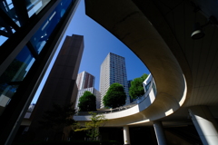 semicircle and city