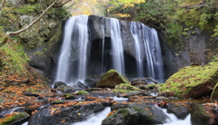 Late autumn waterfall