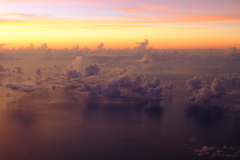 dawn above the clouds