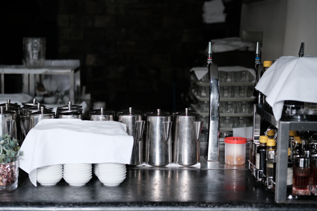 counter before opening