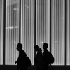 shadow of three people