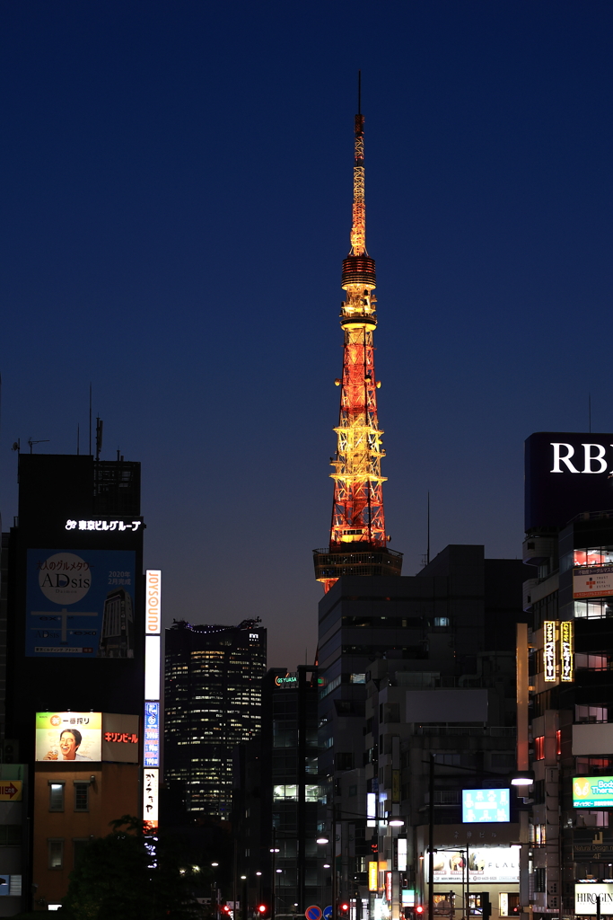 Torch of hope (from Hamamatsucho St.)