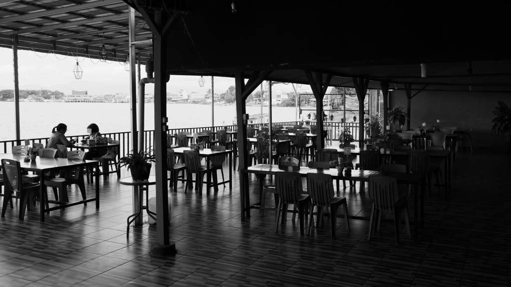 Take a break at a lakeside cafe