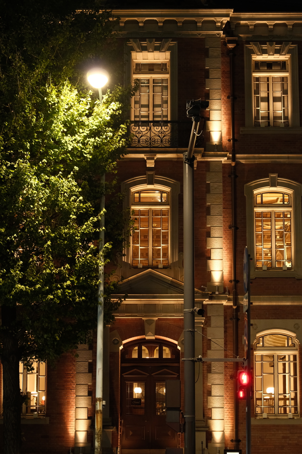 three-story building