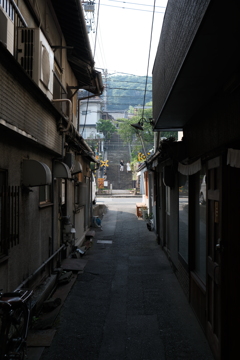 from the slope