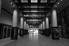 Go ahead through the corridor
