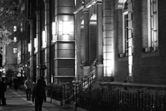 Chic winter art museum