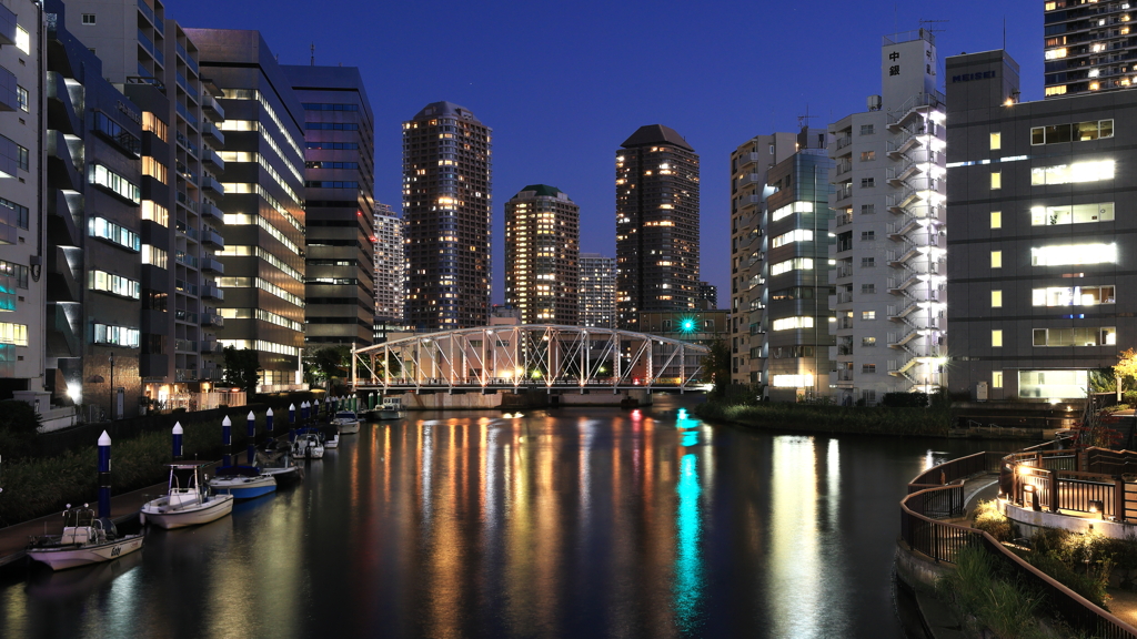 Waterside scenery of HATCHOBORI