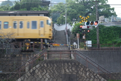 stairs and train