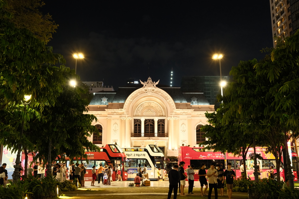 Opera House at night