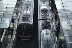people commuting