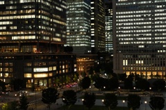 Lights in front of Tokyo Station